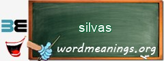WordMeaning blackboard for silvas